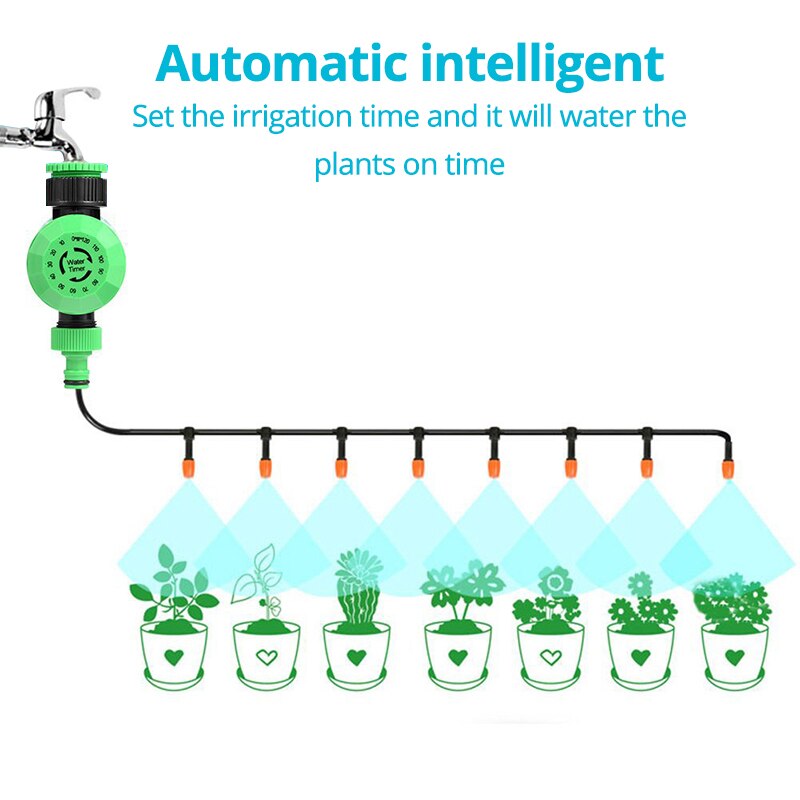 2 Hours Automatic Water Timer Irrigation System Garden Watering Timer Irrigation Controller Watering System Mechanical Timer