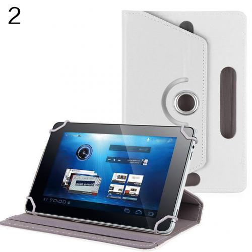 7 "/8"/9 "/10" Kunstleer Tablet PC Case Cover 360 Graden Roterende Stand Universele Houder 7 8 9 10 inch: Goud