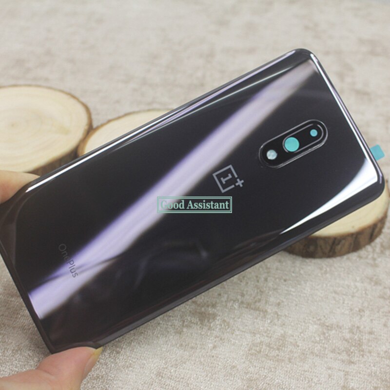 Original 6.4 inch Black/Blue For OnePlus 7 1+7 Back Battery Cover Door Housing case Rear Glass parts Replacement