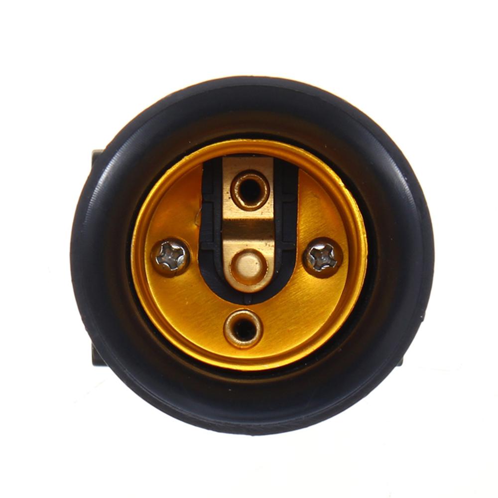 Ac100-240v 4a pbt brandsikker  e27 pære adapter lampeholder sokkel med eu -stik belysningstilbehør