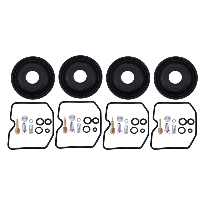 for GPZ400R ZX400 GPZ400 GPZ ZX 400 R Motorcycle Carburetor Repair Kit Floating Needle Gasket Air Screw Diaphragm: Default Title
