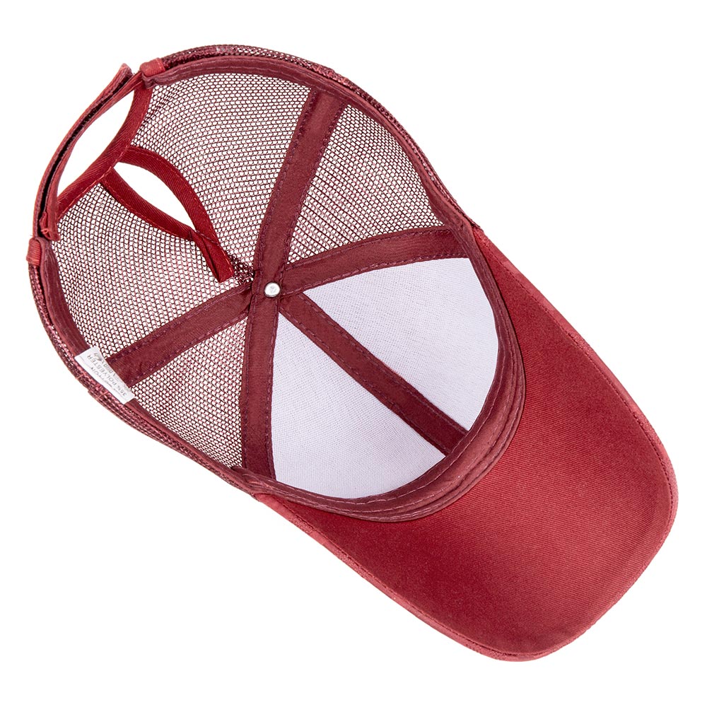 SuperB&G Women's Ponytail Baseball Cap Summer Mesh Baseball Cap Ladies Snapback Hat Female Brand Baseball Hat bone