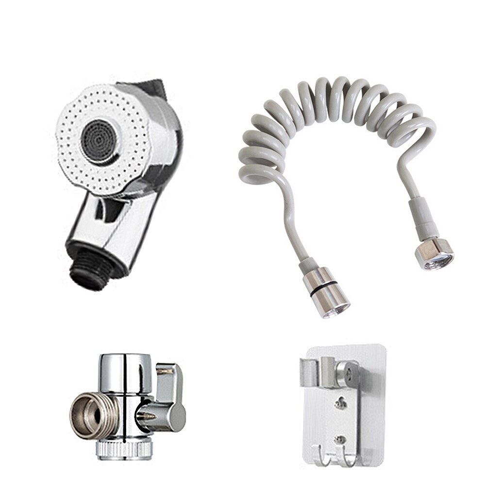 Portable Handheld Splash Shower Tub Sink Faucet Attachment Washing Sprinkler Head Kit Pet Shower Spray Hose Bath Head Tap: style 2