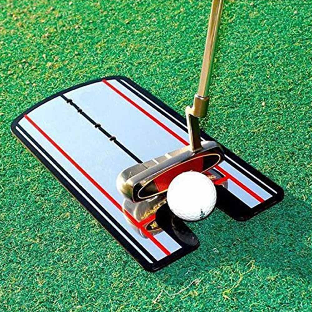 Golf Putting Mirror Alignment Training Aid Swing TrainerGolf Swing Straight Practice Eye Line Golf Accessories