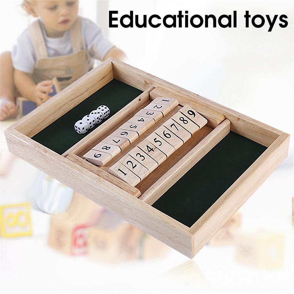 Closed Box Game Adult 2 Or 4 Players Double Board Dice Game Children Home Education Math Strategy Game