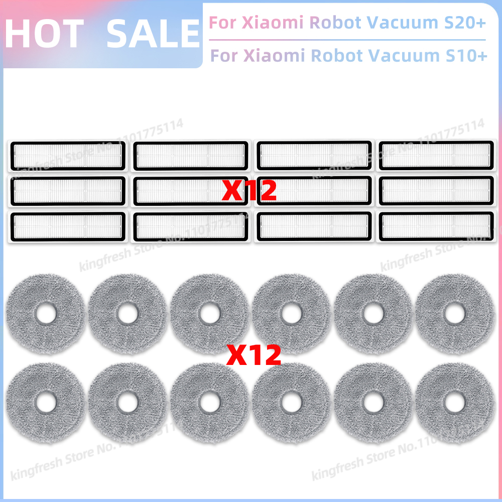 Passend Für Xiaomi Robot Vacuum S20+ Plus B108GL / S10+ Plus B105 Staubsauger Teile Hauptwalze Seitenbürste Hepa-Filter Mopptuch Zubehör: green