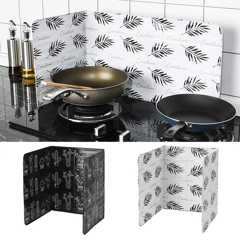 Voorkomen Olie Ploetert Isoleren Splash Proof Baffle Muur Olie Splash Guard Aluminiumfolie Kachel Folie Plaat Keuken Koken Accessoire