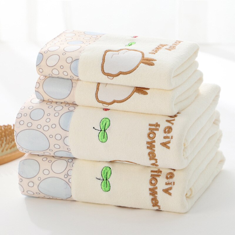 Juego de toallas de baño de lujo para hombre y mujer, 2 piezas, 70x140cm, grandes, 2 piezas, 35x75cm, absorbentes de microfibra