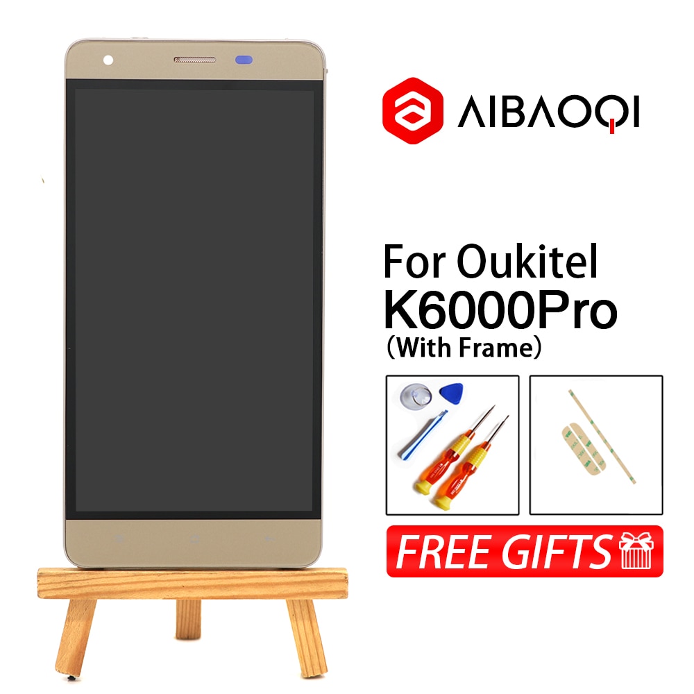 Aibaoqi Voor 5.5 Inch Touch Screen + 1920X1080 Lcd-scherm + Frame Assembly Vervanging Voor Oukitel K6000 Pro/K6000/K6000Pro Telefoon