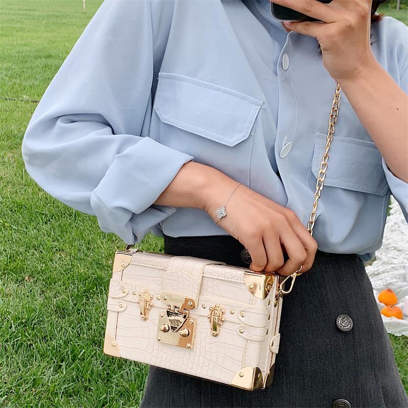 pierre modèle boîte Style femmes sacs à main et sacs à main pochette en cuir épaule chaîne sac femme sac à bandoulière Bolsas