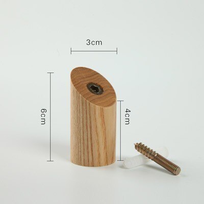 Houten wandhanger houten wand kapstokhaken kledinghanger wandorganizer hangers kledinghanger huisdecoratie: 1 stuk as 6cm