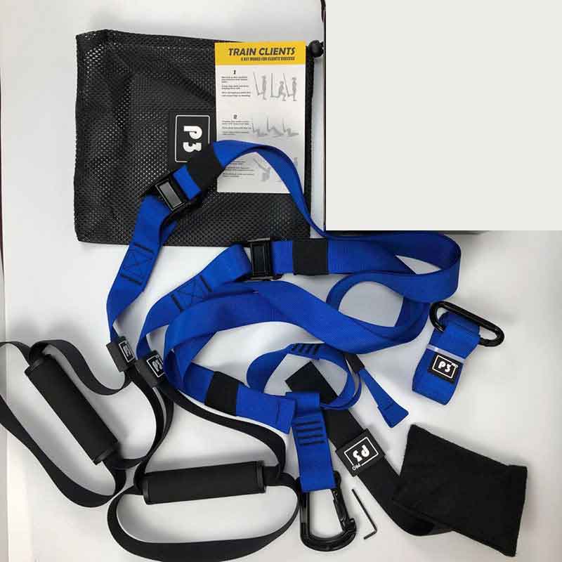 Suspension Resistance Bands Hanging Fitness Belt Gym Workout Crossfit Exercise Tainer Pull Rope Stretch Straps Tension Training: P3-2Blue