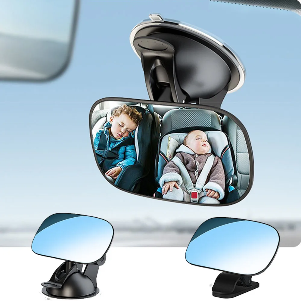 Auto Rückspiegel Weitwinkel-Sicherheits spiegel für Windschutz scheibe Kindersitze klare Reflexion 360 Grad drehbar verstellbar