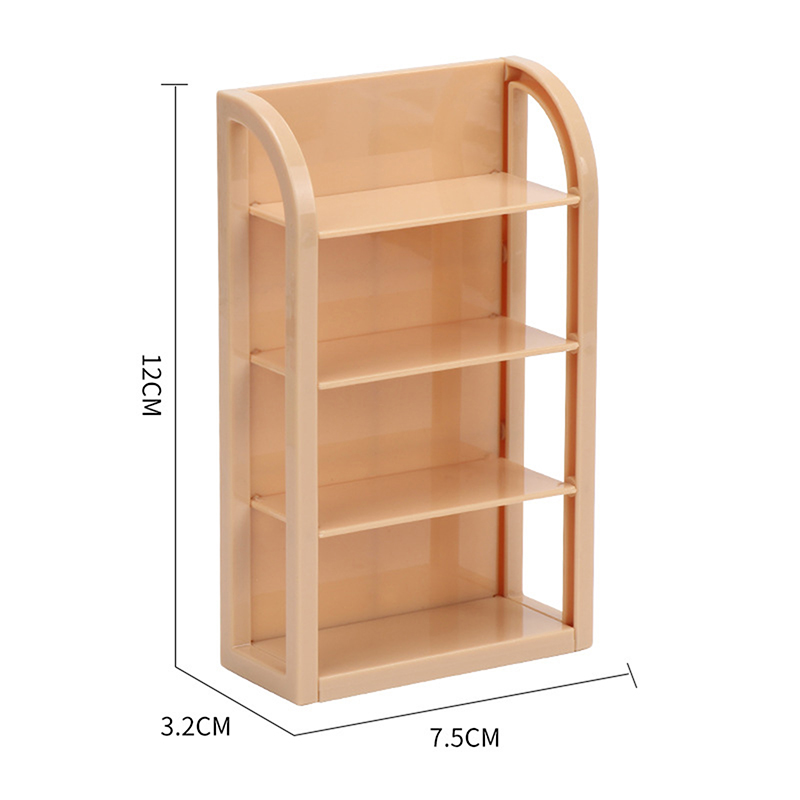 Estante de almacenamiento en miniatura para casa de muñecas 1:12, estante para cena de pan, estante vacío, muebles, modelo de decoración para el hogar, accesorios para casa de muñecas de juguete: Verde claro
