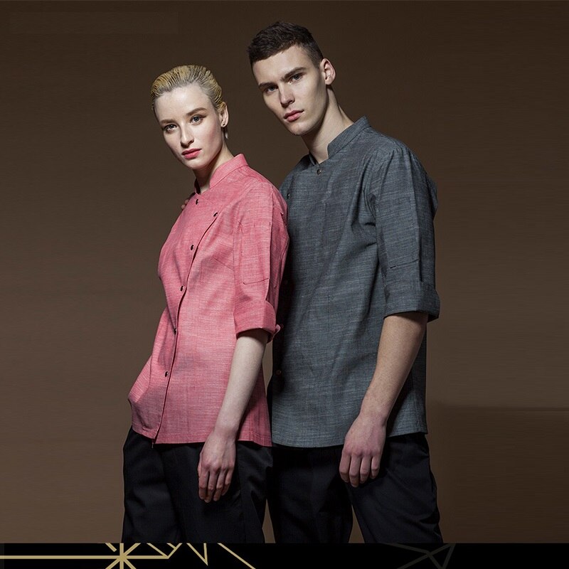 Restaurant Hotel Kicthcen Man Woman Long-sleeve Chef Jacket Summer chaquetas de co Broadcloth Chef Uniforms,83