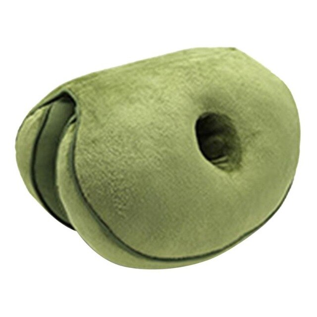 6 Kleur Dual Comfort Zitkussen Memory Foam Van Hip Lift Zitkussen Mooie Butt Latex Zitkussen Multifunctionele: Groen