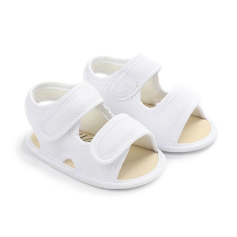 Sandales d'été antidérapantes respirantes pour bébés garçons et filles de 0 à 18 mois, chaussures à semelles souples creuses: W / 0-6 mois