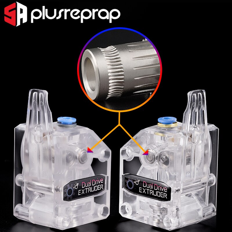 DDE Cloned Btech Dual Drive Bowden Direct Extruder for 3D Printer MK8 V6 Ender-3 CR10 For 1.75mm TPU/TPE Flexible Filament