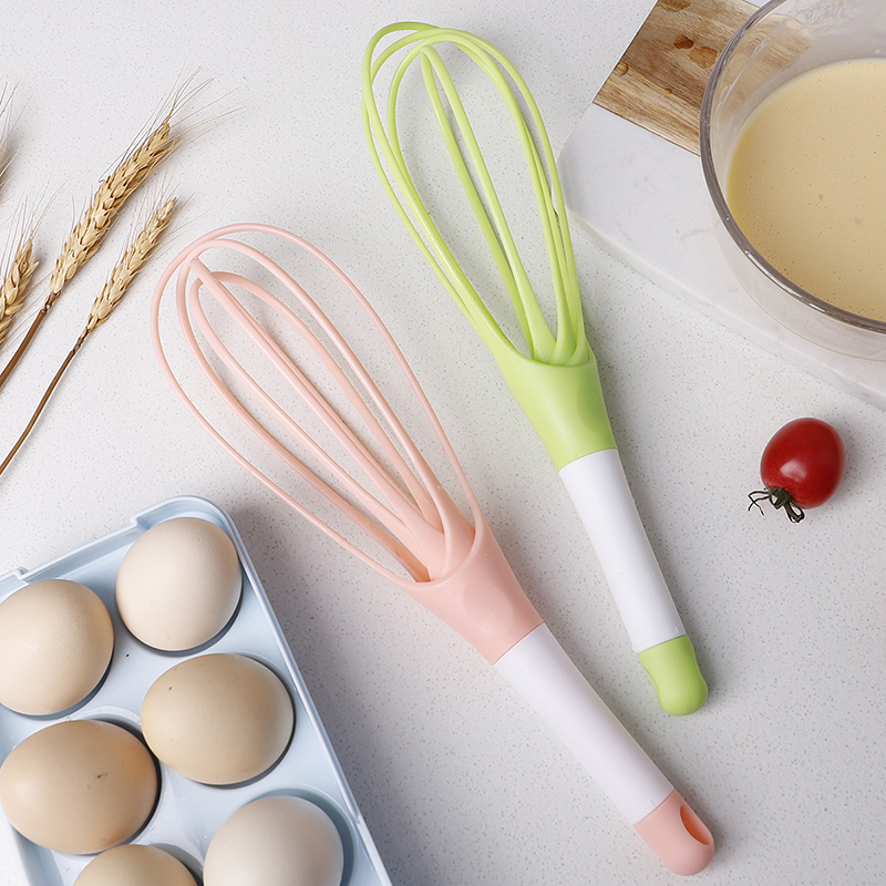 1 stuk 2-in-1 twist garde, opvouwbare ballongarde Plastic eierklopper voor koken en bakken - keukengereedschap