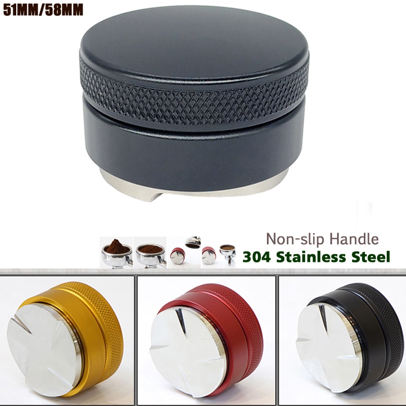 304 Rvs Espresso Koffie Tamper 58 Mm Verstelbare Drie Schuine Helling Base Home Koffie Brouwen Gereedschap