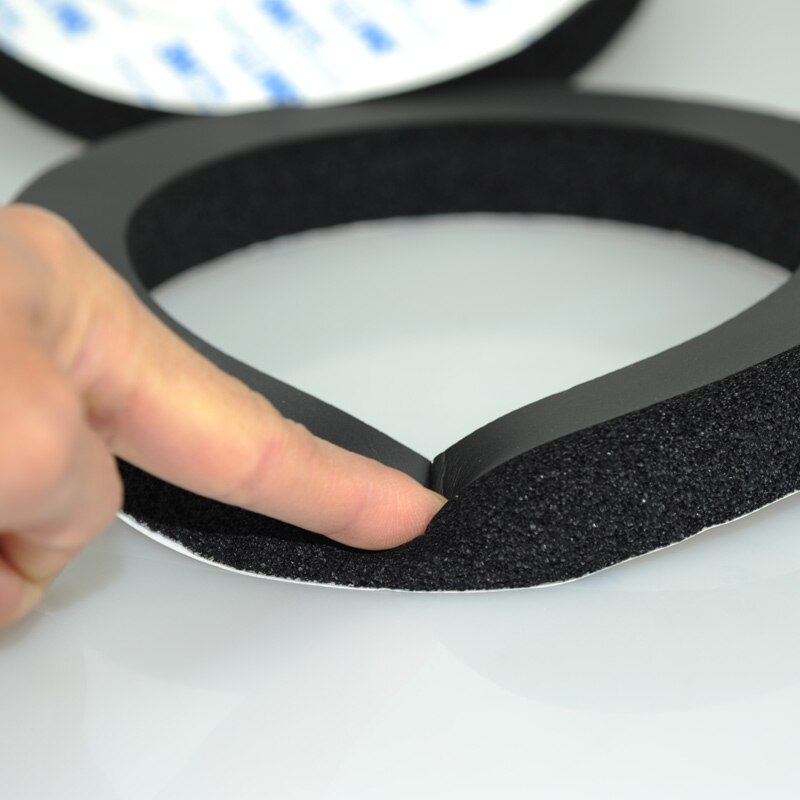 Bil universal højttaler isolering ring lydisoleret bomuld pad bas dør trim lyd lyd højttalere selvklæbende 2 stk 6.5 "tommer