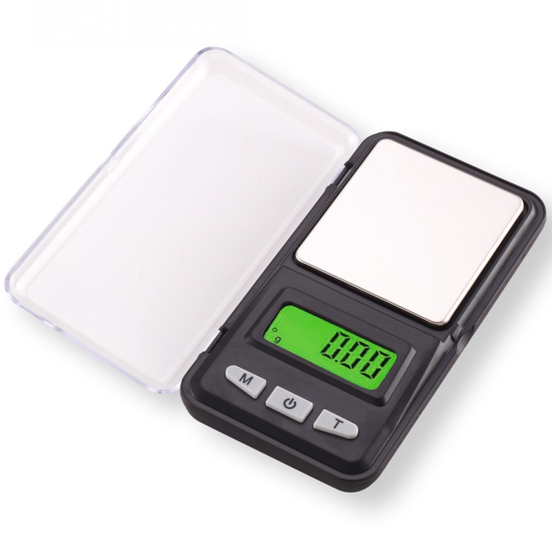 0.01g/0.1g Nero Mini Elettronico Bilancia Gioielli di Alta Precisione Bilancia Tasca Bilancia Digitale Bilancia