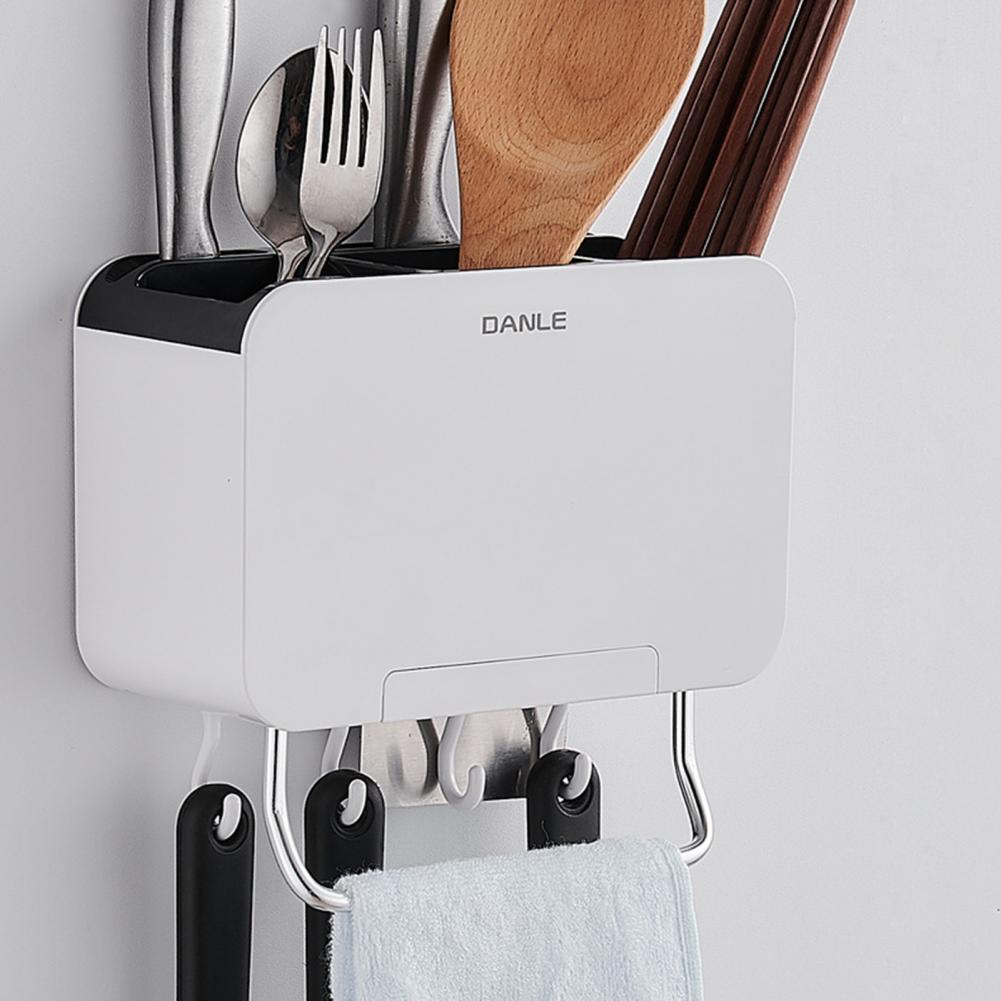 Gebruiksvoorwerpen Organizer Nuttig Bestek Afdruiprek Met Mobiele Telefoon Houder Quick Aftappen Eenvoudig Te Installeren Servies Rack
