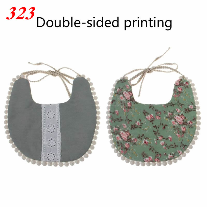 Bébé gland salive serviette florale Vintage -né photographie Double face bavoirs garçons filles accessoires Bandana campagne Costume enfants: 323