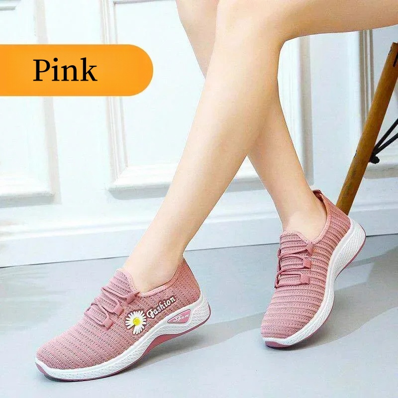 Women's Shoes Autumn Style True Fly Weaving Old Beijing Cloth Shoes Little Daisy Women's Casual Sports Shoes Walking Shoes: Beige / 40