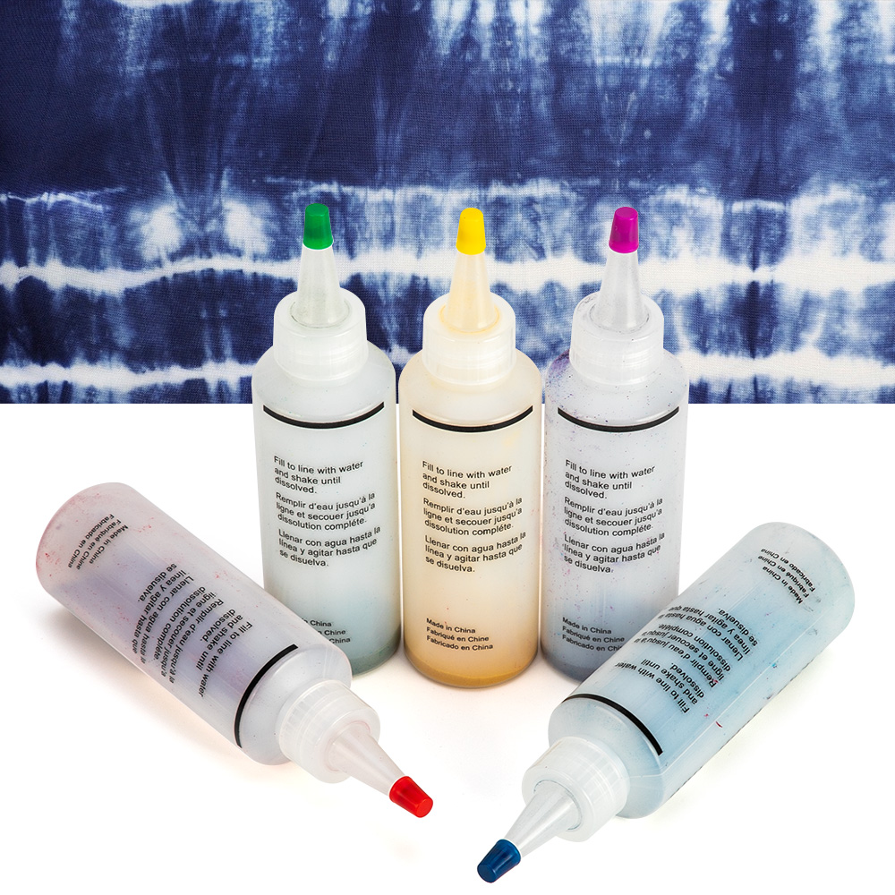 5 stk tie dye kit 120ml farverige tøj tie dye pigment sæt giftfri tie dye gør det selv beklædningsgenstand graffiti stof tekstil maling