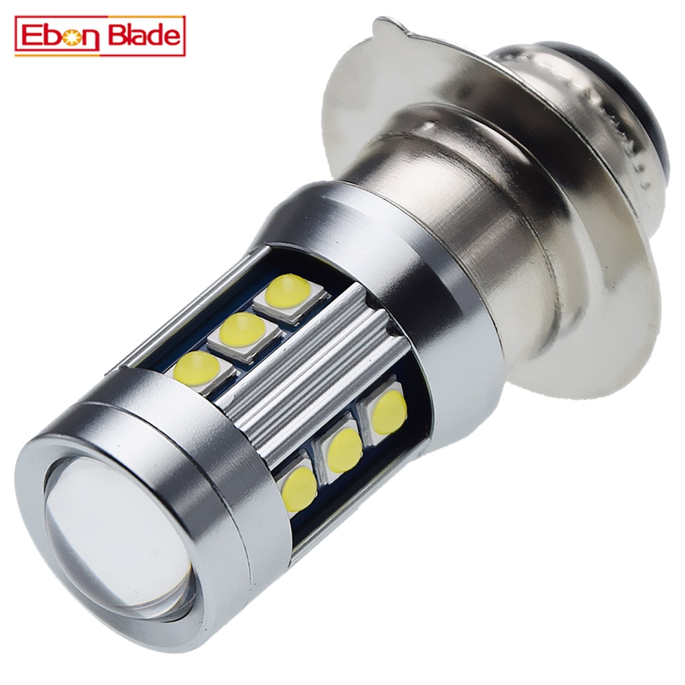 1Pcs 6V 12V Motorcycle LED Headlight Bulb P15D PX15D P15-25-1 T19 3030SMD White High Low Beam Scooter Moped ATV Front Lamp Light