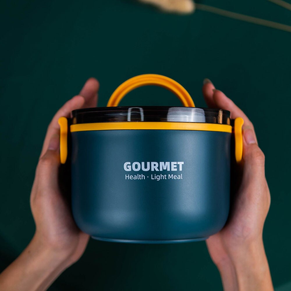 Lunch Box Bento Food Container Thermos Conservation Children's Warmer Meal Prep Stainless Steel Student Leak Proof Portable