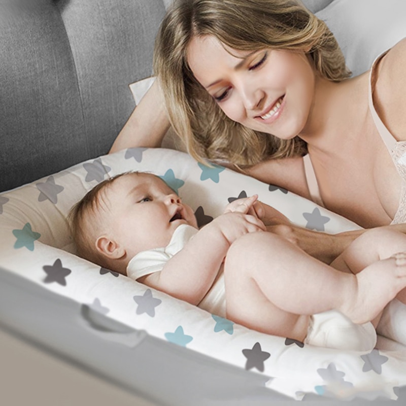Detachable crib classic pattern baby sleep baby womb cotton
