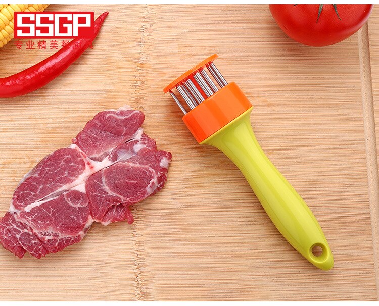 Meat tenderlizer sus 304 rustfritt stål banke kjøtt hammer kjøkkenverktøy løs kjøtt rask indrefilet biff gris stor rad pinne