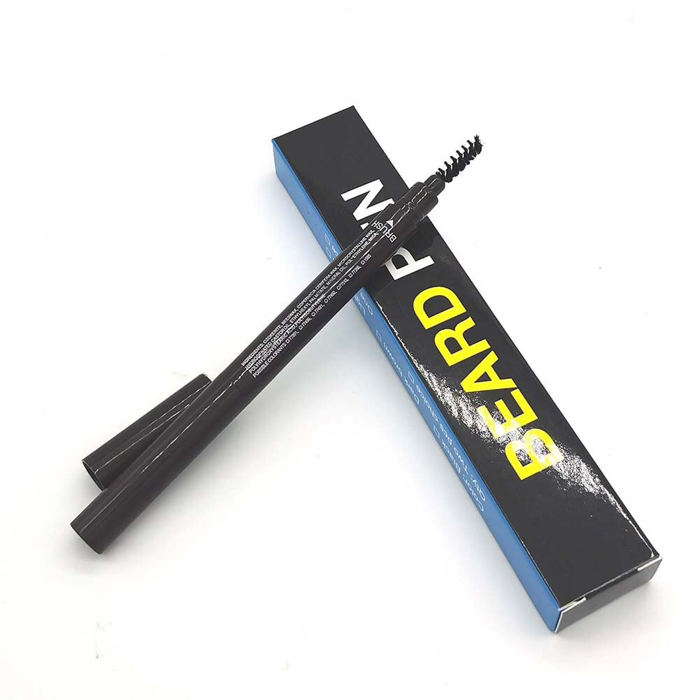 Baard Pen Mannen Kapper Potlood En Borstel Mannelijke Snor Reparatie Vorm Effectieve Verbeteren Gezichtshaar Waterdichte Proof Zweet Styling