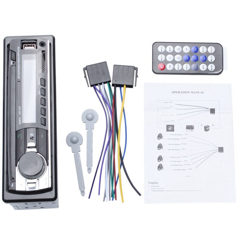 Car Radio Bluetooth Stereo Head Unit MP3/USB/SD/AUX-IN/FM In-dash Player 1DIN