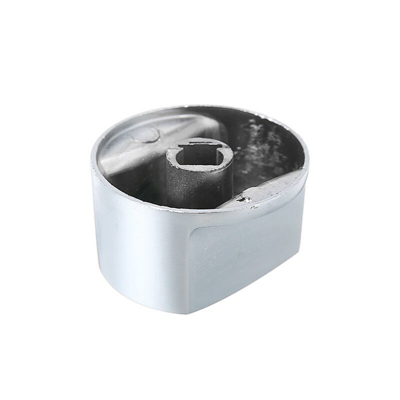 6PCS/Set Metal Gas Stove Knobs Durable Kitchen Cooker Oven Hob 6mm Universal Silver Gas Stove Control Knobs Handle Switch