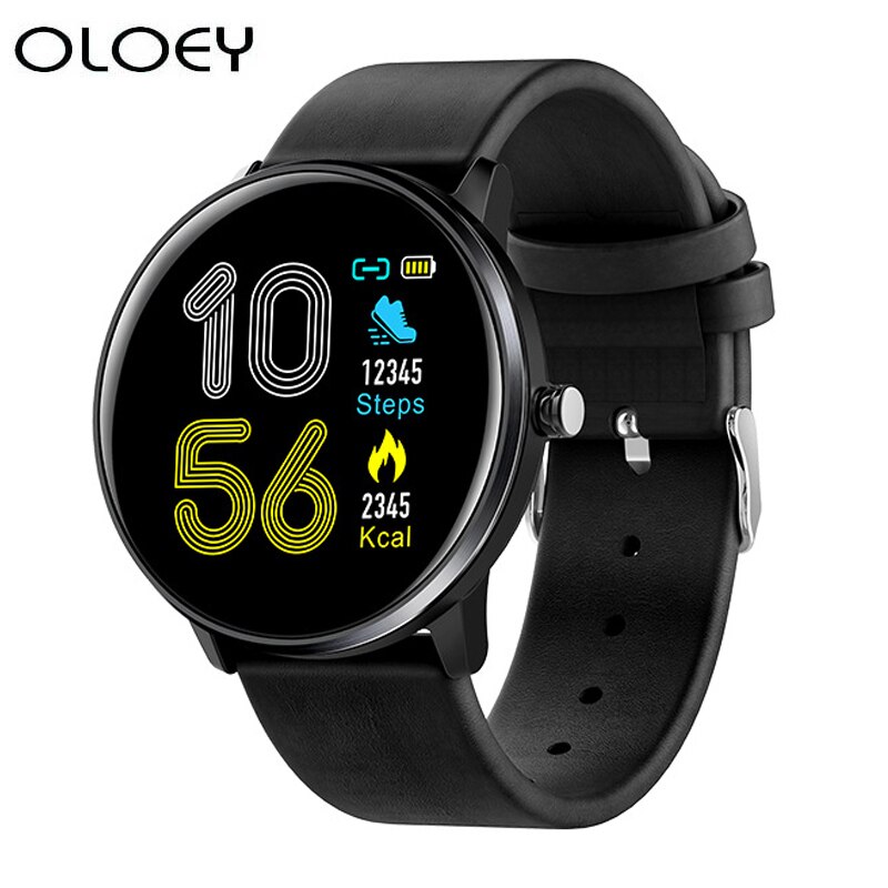 Heren dames smartwatch smartband volledig scherm touch  ip68 waterdichte hartslagmeter fitness tracker smartwatch voor ios android