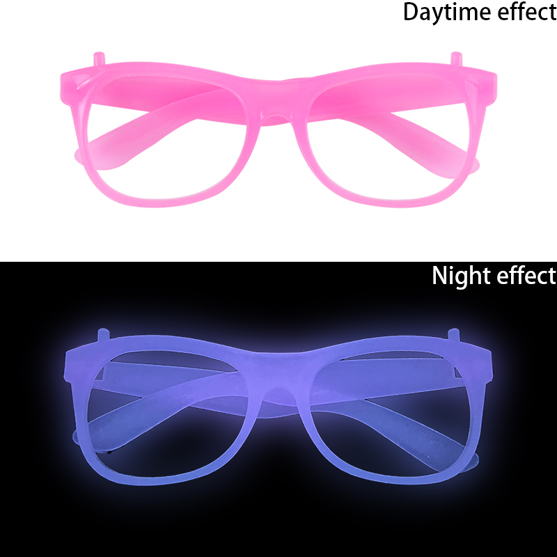 1/2/6/10 Pcs Luminous Glasses Glow Sunglasses With Light Neon Fluorescent Decorative Bar Party Adult Kids Birthday Props: S / light green
