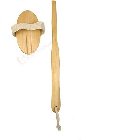 Natural Bristle Bath Brush Long Handle Wooden Bristles Soft Hair Rub Back Shower Brush Remove The Horny Massage Brush