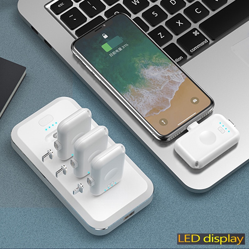 Mini chargeur de batterie externe magnétique Portable, pour iPhone 12 Xiaomi iPhone Samsung