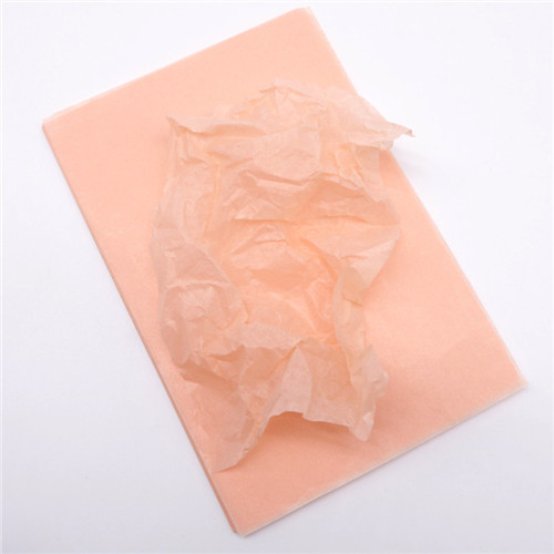 100 ark/pose 21 x 30cm retro farverigt silkepapir indpakning håndværkspapir gør-det-selv-foldning håndlavet papir festindretning gør-det-selv-indpakning: 100 stk fersken