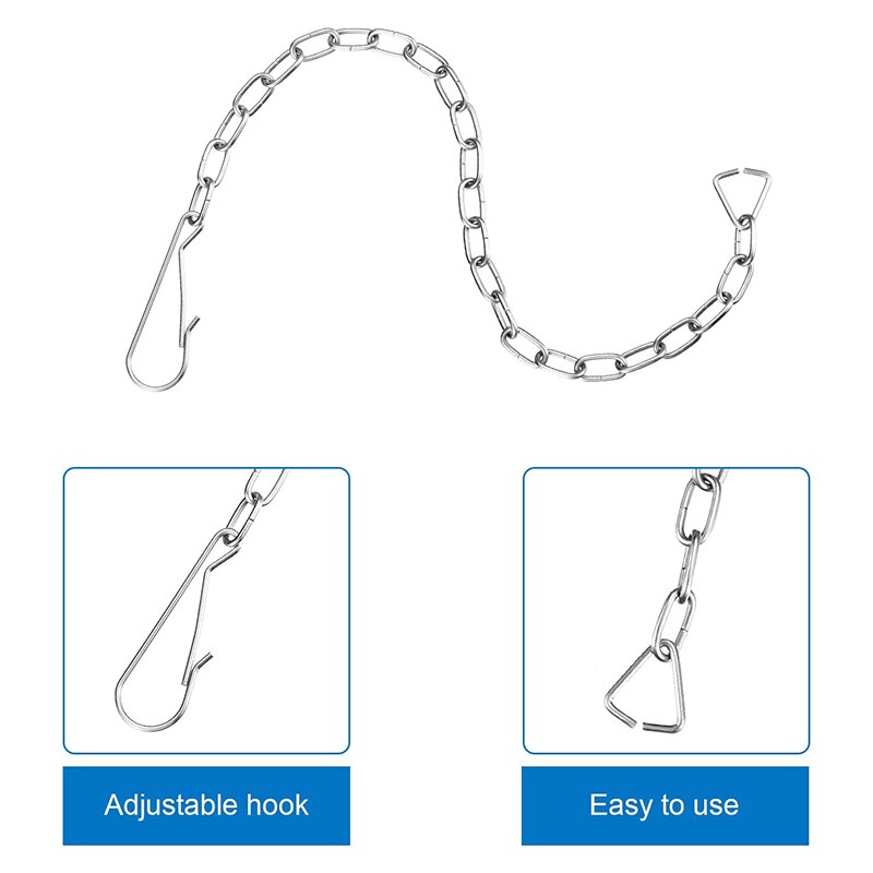 6Pcs Wc Handvat Ketting Rvs Wc Flapper Lift Keten Vervanging Past Meest Wc Flappers