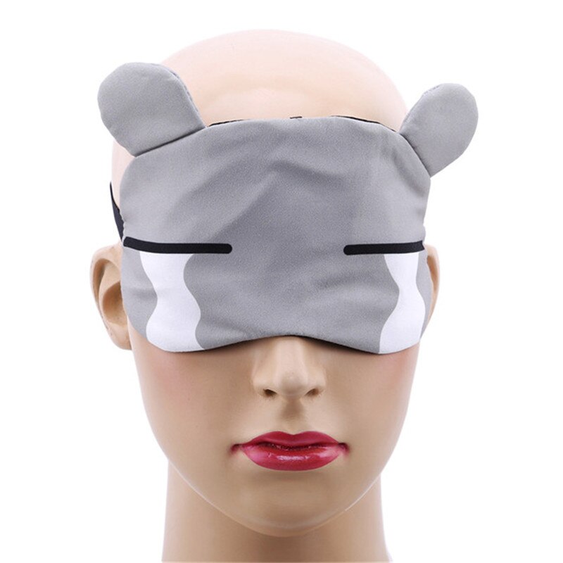 Cute Cartoon Cat Sleep Eye Mask Kawaii Style Padded Shade Cover Travel Relax Aid