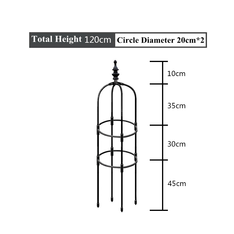 Metal Plant Climbing Frame, Outdoor Flower Stand, Trellis DIY, Tomato Vegetable Vines Plants Potted Support, Home Garden Decor: 4XL / Gold