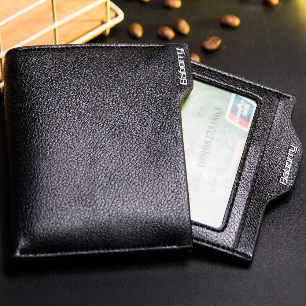 Luxuriöses herren-Geschäft-portemonnaie mit kartenhalter, herren-münzbeutel, münztasche mit reißverschluss, antimagnetisch, Anti-rfid