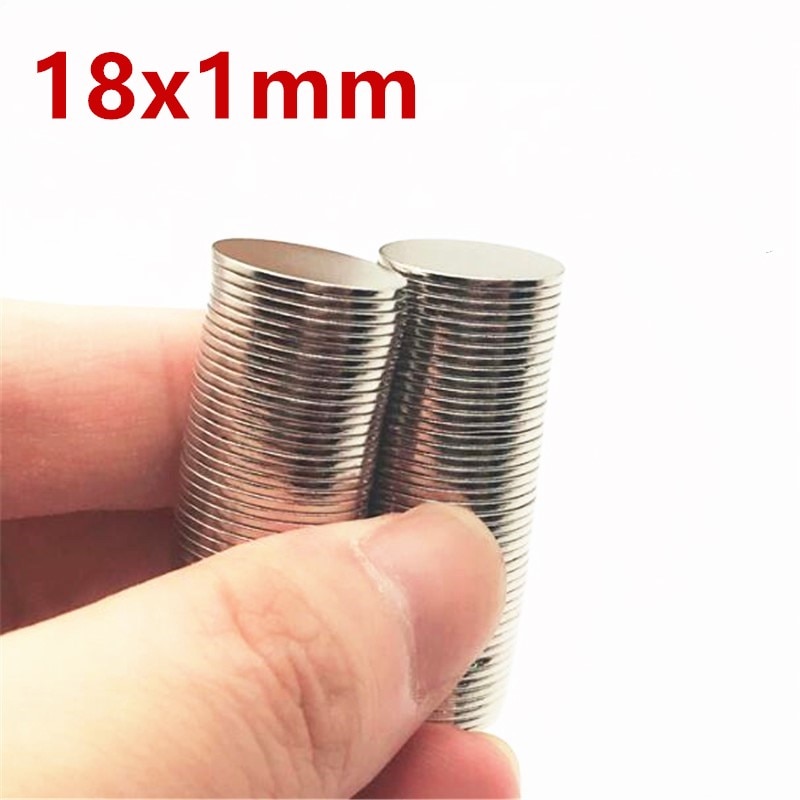 Imán de neodimio N52, 18x1mm, Super fuerte redondo... – Grandado