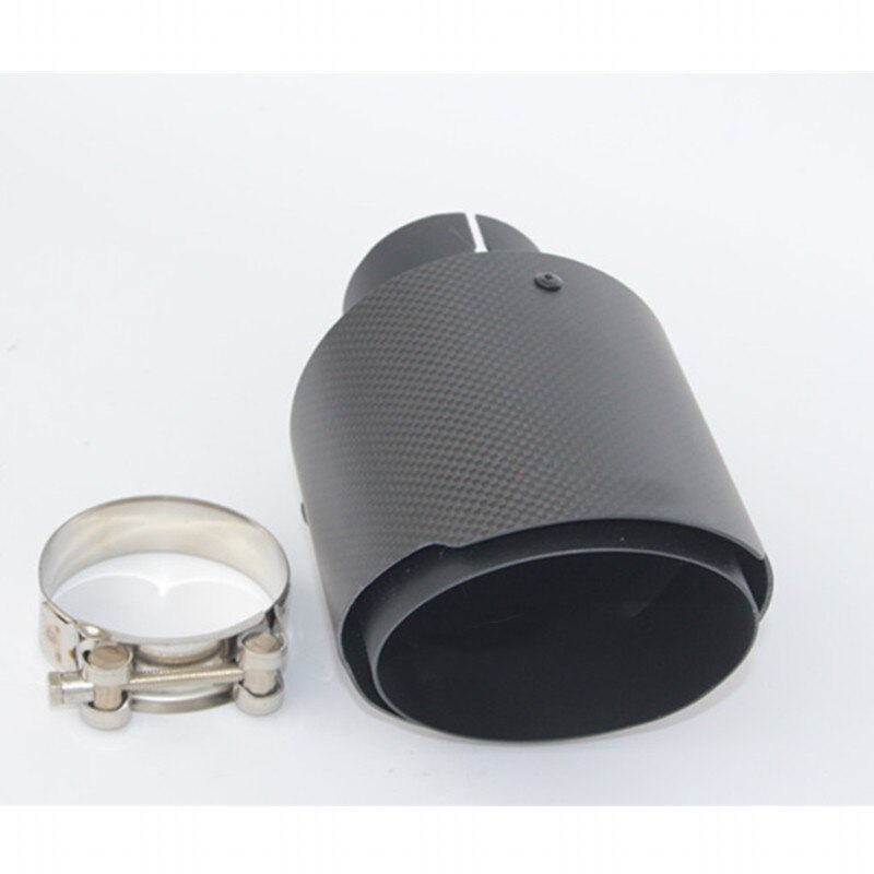 Embout de silencieux d&#39;échappement en carbone, entrée 48 51 54 57 60 63 66 70 MM vers sortie 114MM, 1 pièce