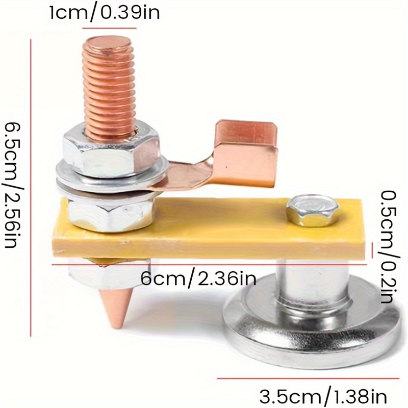 Cabezal magnético para carpintería, abrazadera de tierra magnética, placa de Metal, accesorios de herramientas de soporte de soldadura
