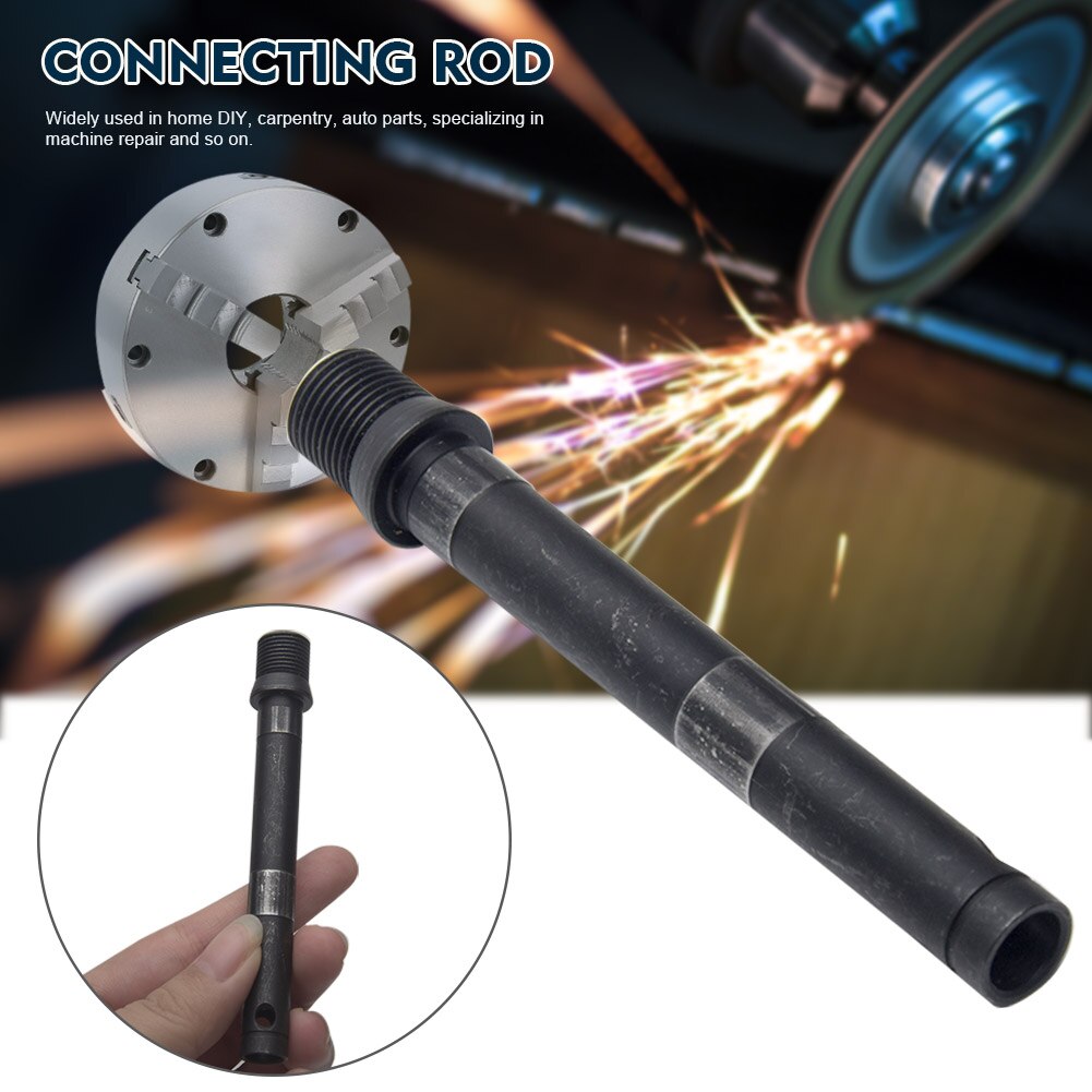 M12 Connecting Rod Woodworking Shaft Threaded Portable 3 4 Jaw Chuck High Hardness Alloy Adapter Machine Tool Mini
